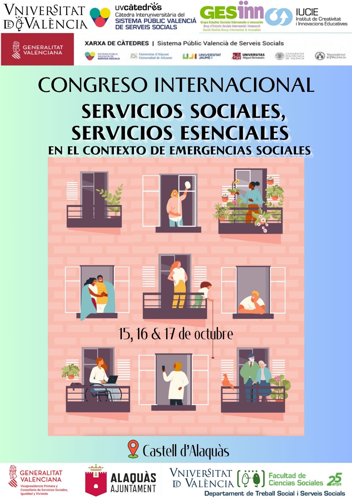 Cartel Servicios sociales UV 2025